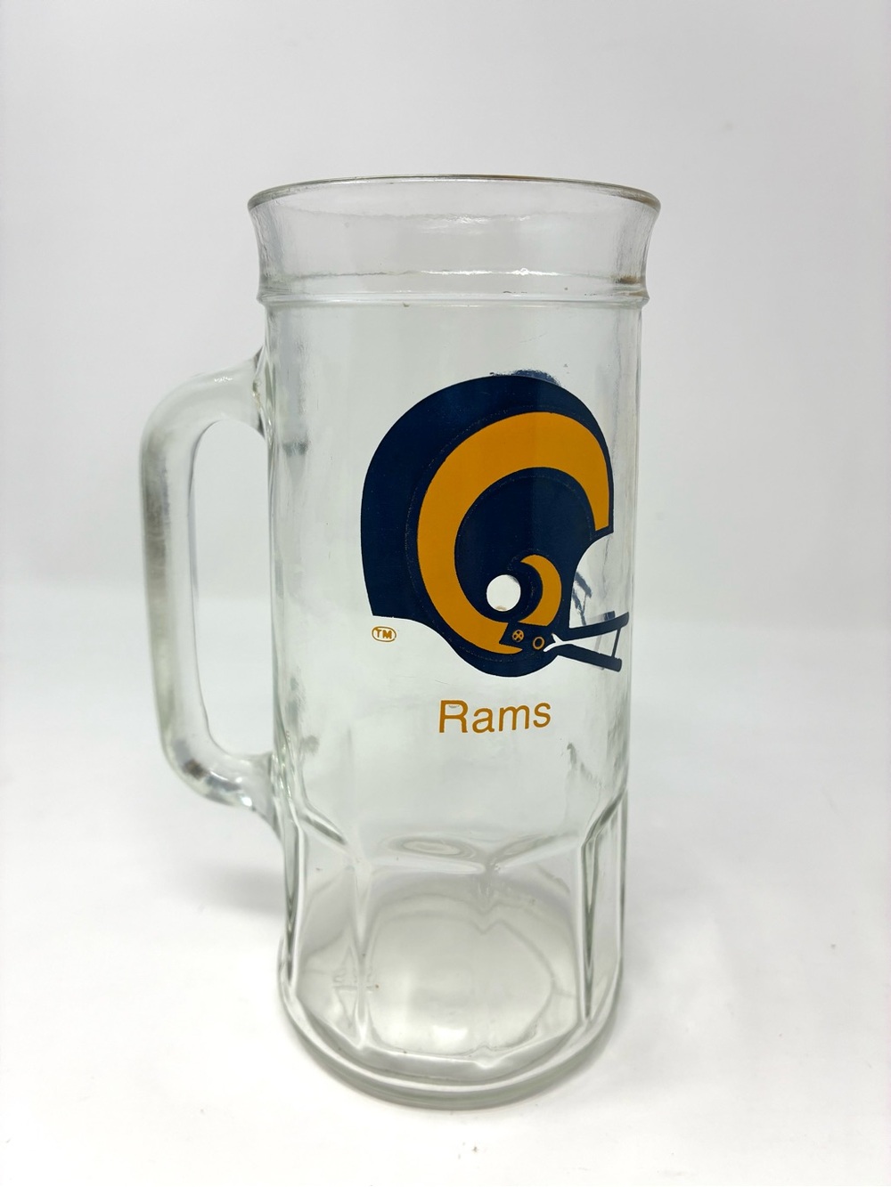 Vintage Fisher Peanuts Los Angeles Rams Handled Beer Mug Football Memorabilia